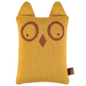 Doudou animal en tricot - Jaune moyen