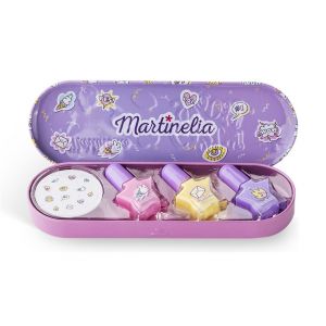 Plumier en m&eacute;tal avec set manucure Girl Boss violet - Violet