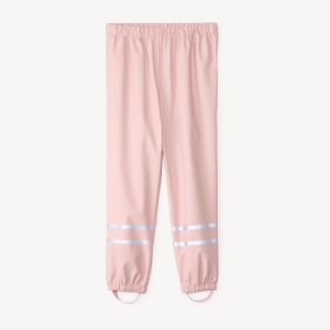 Pantalon de pluie en gomme avec bandes iridescentes pour fille - Rose