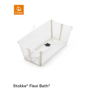 Baignoire pliable Flexi Bath sandy beige - Transparent