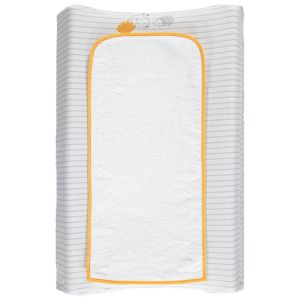 Housse de matelas à langer en popeline Nos petits amis - Blanc