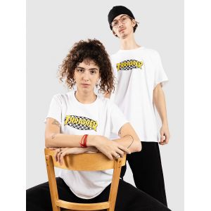 Thrasher Checkered Oval T-Shirt blanc