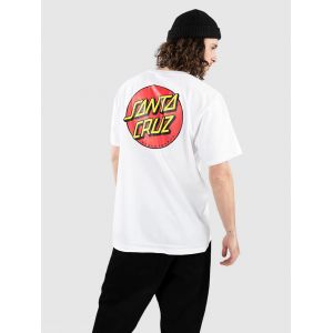 Santa Cruz Classic Dot Chest T-Shirt blanc