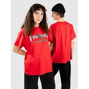 Thrasher Red Curb By Lsd Worldpeace T-Shirt rouge