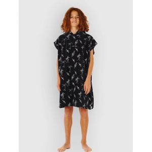 Rip Curl Mixed Hooded Towel - Boy Poncho de surf noir