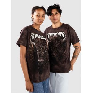 Thrasher Bison T-Shirt marron