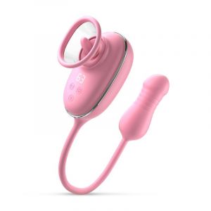 Feelztoys – MIAMORÉ Vibromasseur Léchage, Succion & Poussée – Rose