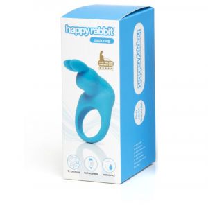 Happy Rabbit – Anneau Pénien Lapin – Rechargeable Vibrant – Bleu