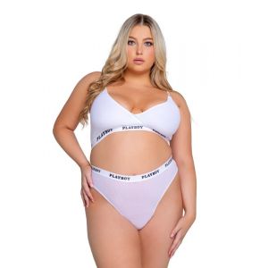 Playboy Lifestyle - Ensemble de Lingerie 2 Pièces - Blanc