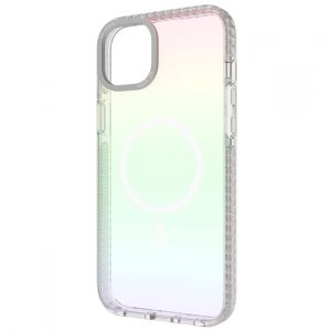 Coque pour iPhone 15 Plus MagSafe Iridescent Arc-en-ciel Multicolore - Neuf