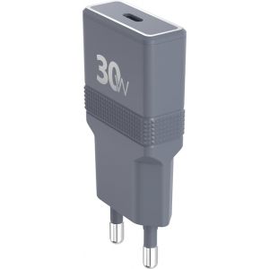 Chargeur USB C Pocket 30W Power Delivery UltraGaN Gris + Garantie &agrave; vie Force Power - Neuf