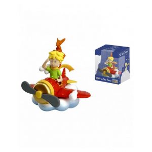 Figurine Le Petit Prince et le Renard en Avion - D&eacute;coration Unique - Neuf