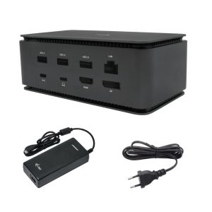 i-tec Metal USB4 Docking station Dual 4K HDMI DP with Power Delivery 80 W + Universal Charger 100 W - Neuf