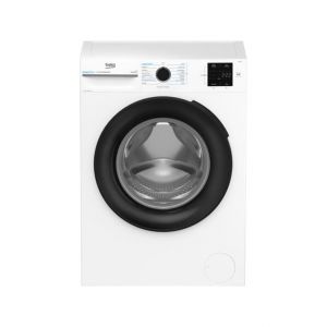 Lave-linge frontal Beko BM3WFU37211B 7 kg 1200 tr/min Classe A Blanc hublot noir laqu&eacute; - Neuf