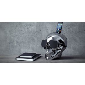 Jarre Technologies AeroSkull HD + Syst&egrave;me d'enceinte portable 2.1 Chrome, Argent 90 W - Neuf