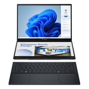 ASUS Zenbook Duo UX8406CA-PZ068X Intel Core Ultra 9 285H Hybride (2-en-1) 35,6 cm (14 ) &Eacute;cran tactile 3K 32 Go LPDDR5x-SDRAM 2 To SSD Wi-Fi 7 (802.11be) Windows 11 Pro Allemand Gris - Neuf