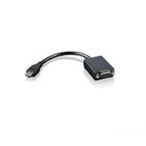 Lenovo 00HM073 c&acirc;ble vid&eacute;o et adaptateur VGA (D-Sub) HDMI Type C (Mini) Noir - Neuf