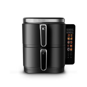 Kitchencook - Airflow12 Led - Friteuse &agrave; Air Verticale 12l - 10 Programmes - Panneau Tactile Led - 2800w - Neuf