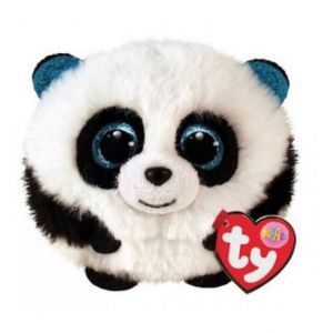Peluche Panda Noir et Blanc Puffies Ty Bamboo pour Enfants - Neuf
