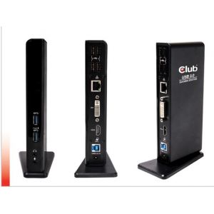 CLUB3D USB Gen1 Type A Dual Display Docking Station - Neuf
