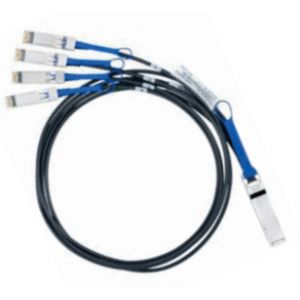 Nvidia MC2609130-001 c&acirc;ble InfiniBand et &agrave; fibres optiques 1 m QSFP 4x SFP+ Noir - Neuf