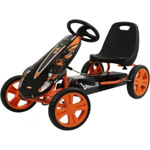 Go-Kart &agrave; P&eacute;dales Speedster Orange pour Enfants de 4 &agrave; 8 Ans - Neuf