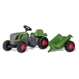 Tracteur &agrave; p&eacute;dales Rolly Toys avec remorque RollyKid Fendt 516 Vario pour enfants - Neuf