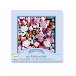Coffret de Perles en Bois Arc-en-Ciel pour Enfants - Neuf