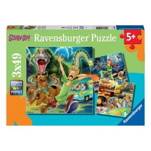 Coffret de Puzzles Scooby-Doo - 3 Puzzles de 49 Pi&egrave;ces pour Enfants - Neuf