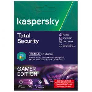 Kaspersky Total Security 2019 S&eacute;curit&eacute; antivirus Compl&egrave;te Italien 1 licence(s) 1 ann&eacute;e(s) - Neuf