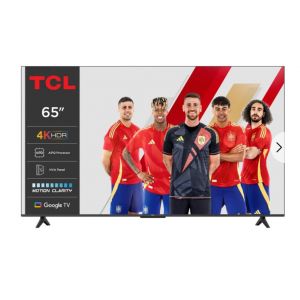 TCL P61 65P61KX7 TV 165,1 cm (65 ) 4K Ultra HD Smart TV Noir, M&eacute;tallique - Neuf