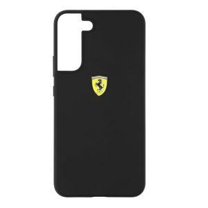 Coque Samsung Galaxy S22 Plus Silicone Mate Interieur Softouch Ferrari Noir - Neuf