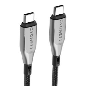 C&acirc;ble USB-C vers USB-C Armoured Charge 100W et Synchronisation 480 Mbps 1m Noir - Neuf