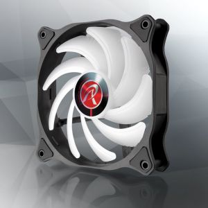 RAIJINTEK EOS 12 RBW ADD Carte-m&egrave;re, Processeur Ventilateur 12 cm Noir, Blanc 2 pi&egrave;ce(s) - Neuf