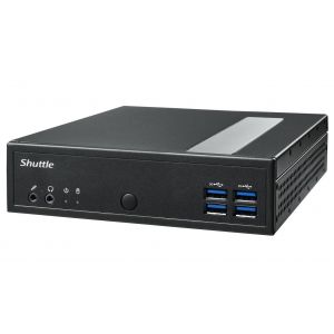 Shuttle XPC slim Barebone DL30N, Intel N100, 1x DDR5, 2x LAN (2x 2.5Gbit), 2xCOM,1xHDMI,1xDP, 1x VGA, fanless, fonctionnement permanent 24/7 - Neuf