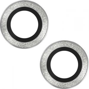 So Seven Prot&egrave;ge-cam&eacute;ra pour Apple iPhone 15 / 15 Plus Rings Antichoc Argent - Neuf