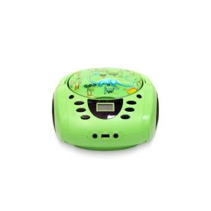Lecteur - Radio CD - USB WeKids: FM, Lecteur CD/CD-R/CD-RW/MP3, RMS2*2W, entr&eacute;e Aux et Micro, mod&egrave;le Dinosaure - Neuf