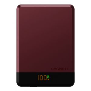 Cygnett MagSlim 5000 mAh Recharge sans fil Couleur cerise - Neuf