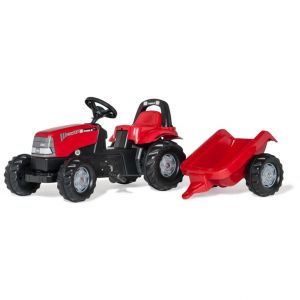 Tracteur &agrave; P&eacute;dales Rolly Toys avec Remorque RollyKid 1170 CVX pour Enfants de 2&frac12; &agrave; 5 Ans - Neuf