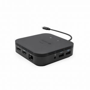 i-tec Thunderbolt 3 Travel Dock Dual 4K Display with Power Delivery 60W + Universal Charger 77 W - Neuf