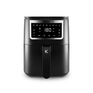 Kitchencook - Friteuse Sans Huile 4l - 8 Programmes - Minuterie Num&eacute;rique - Thermostat R&eacute;glable - 1400w - Noir - Neuf