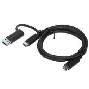 Lenovo 03X7470 c&acirc;ble USB 1 m USB A/USB C USB C Noir - Neuf