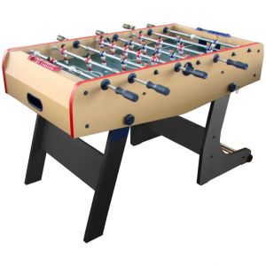 Table de Baby-foot Pliant Ren&eacute; Pierre 86x71x137cm en Finition H&ecirc;tre - Neuf