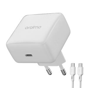 oraimo PowerCube 20W USB-C &ndash; Chargeur GaN 20W avec c&acirc;ble USB-C vers USB-C inclus - Neuf