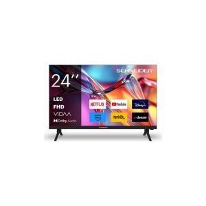 24''  FHD  NOIR    SMART TV -VIDA  - HDMI - USB -  DOLBY AUDIO SCHNEIDER - 24A2 - Neuf