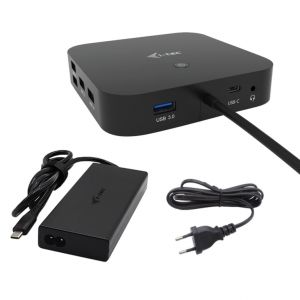 i-tec USB-C HDMI Dual DP Docking Station with Power Delivery 100 W + Universal Charger 100 W - Neuf