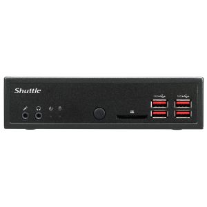 Shuttle XPC slim Barebone DH32U, Intel Pentium Gold 7505, 4x HDMI 2.0b 2x LAN, 2x COM, incl. VESA , fonctionnement permanent 24/7 - Neuf