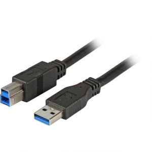 EFB Elektronik 3.0m USB 3.0 A/B c&acirc;ble USB USB 3.2 Gen 1 (3.1 Gen 1) 3 m USB A USB B Noir - Neuf