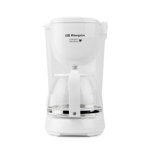 Cafeti&egrave;re filtre Orbegozo CG 4051 - Capacit&eacute; de 12 tasses - Verseuse en verre de 1,25 L - Filtre permanent - R&eacute;servoir avec indicateur d'eau - Maintien de la chaleur pendant 30 min - Couleur blanche - Neuf