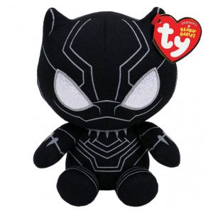 Peluches Marvel Beanie Babies - Petit Black Panther - Neuf